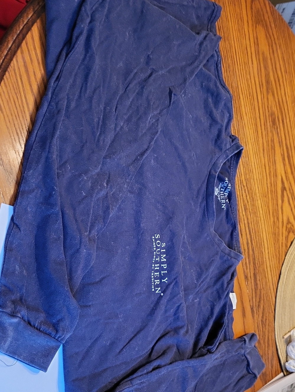 Simply Southern Navy Pullover Long Sleeve Shirt